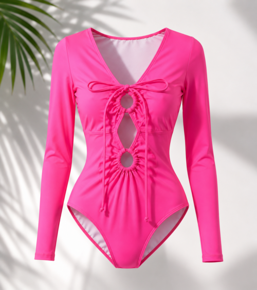 Tropical Summer One-Piece Swimsuit